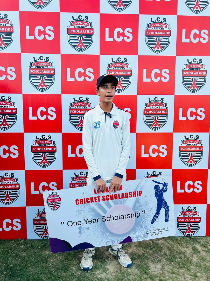 Cricket scholarship award moment